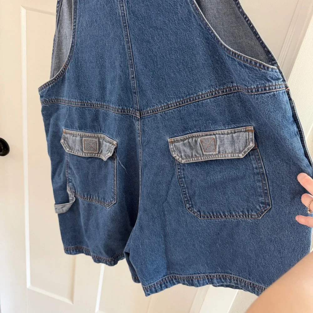 Vintage‎ Winnie the Pooh Wmns Tigger Embroidered Denim Shortalls Blue 22 Disney